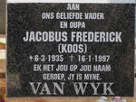 WYK Jacobus Frederick, van 1935-1997