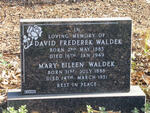 WALDEK David Frederek 1885-1849 & Mary Eileen 1888-1951