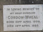 WHEAL Gordon 1909-1938