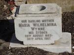 WYNNE Maria Wilhelmina nee STUDER 1883-1967