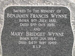 WYNNE Benjamin Francis 1881-1951 & Mary Bridget 1884-1962