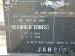 JANSEN Reginald Ernest 1924-1976
