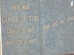 TOIT Corrie, du 1919-1957
