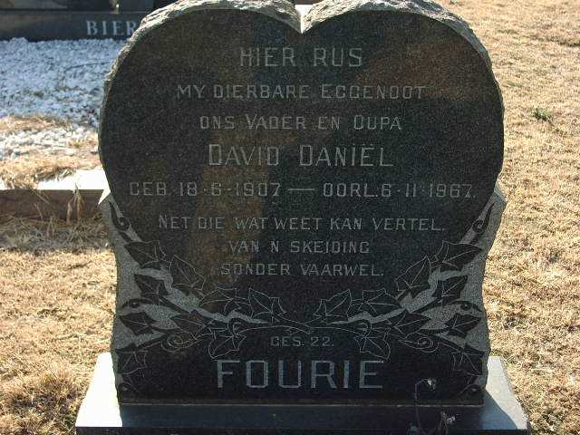 FOURIE David Daniel 1907-1967