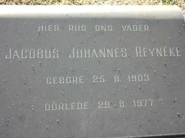 REYNEKE Jacobus Johannes 1903-1977