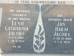 JACOBS Jan Harm 1894-1979 & Elsie Catharina 1909-1973