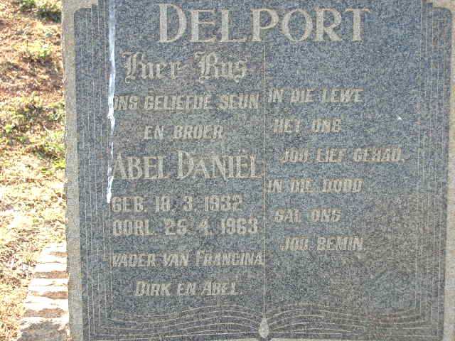 DELPORT Abel Daniël 1932-1963