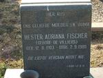 FISCHER Hester Adriana nee DE VILLIERS 1903-1980