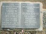 DELPORT Andrew Francis 1884-1960 & Mary Marguerite LANGFORD 1882-1968