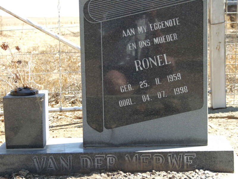 MERWE Ronel, van der 1959-1998