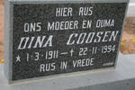 GOOSEN Dina 1911-1994