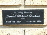 STEPHENS Samuel Richard 1904-1996