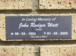 WATT John Rodger 1924-2005