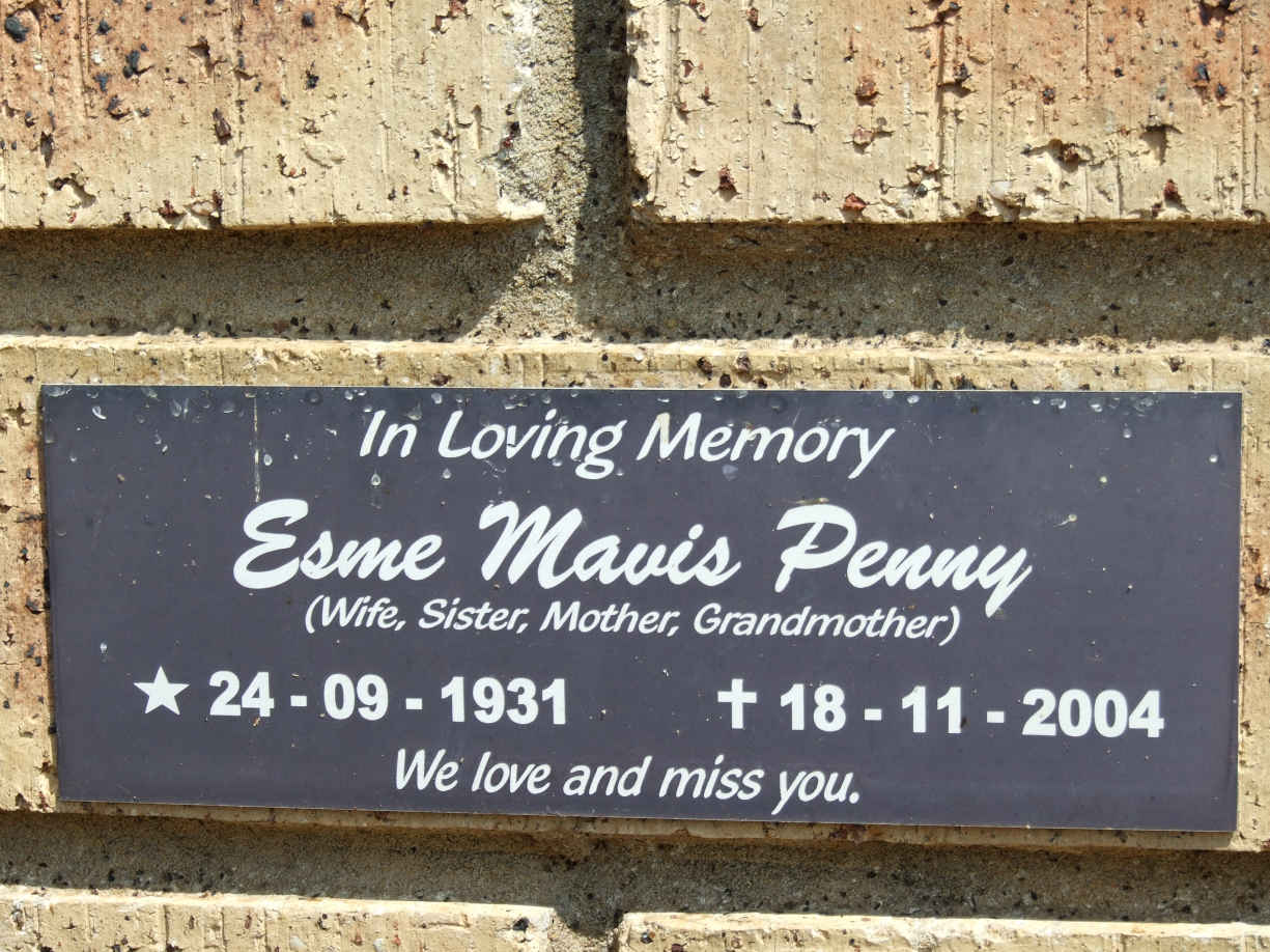 PENNY Esme Mavis 1931-2004