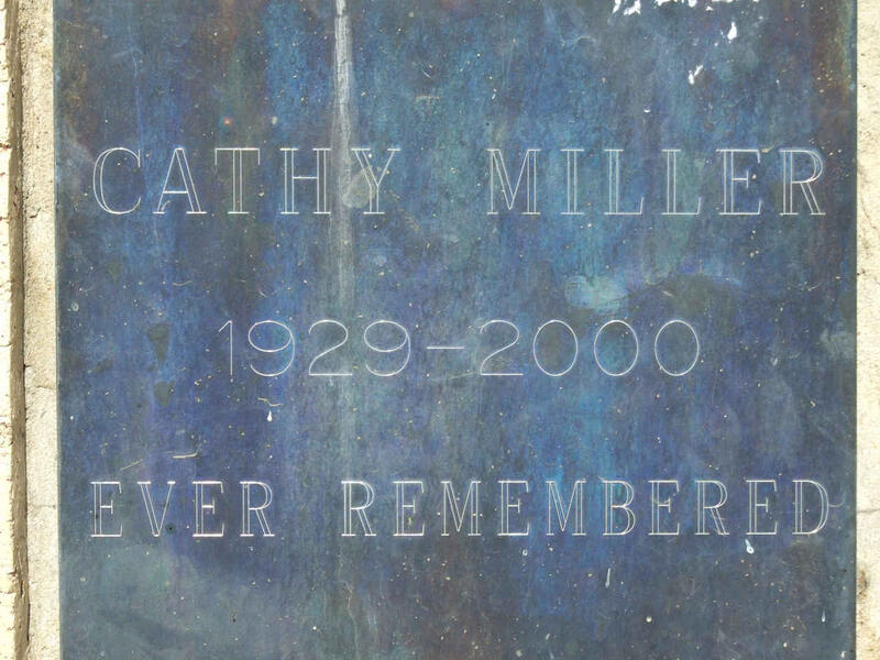 MILLER Cathy 1929-2000