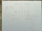 VOSLOO Betsy 1939- :: MUYEN Gerrit Ferdinand 1934-2001