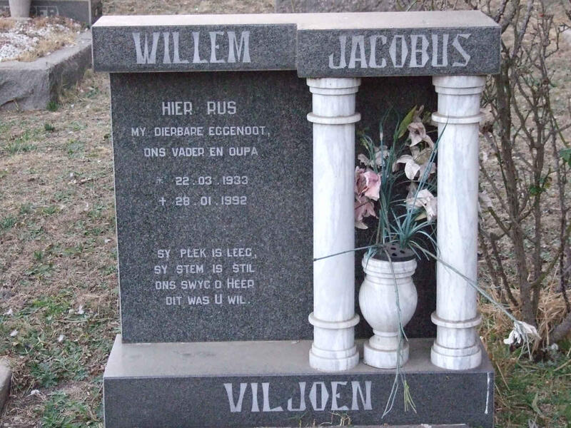 VILJOEN Willem Jacobus 1933-1992