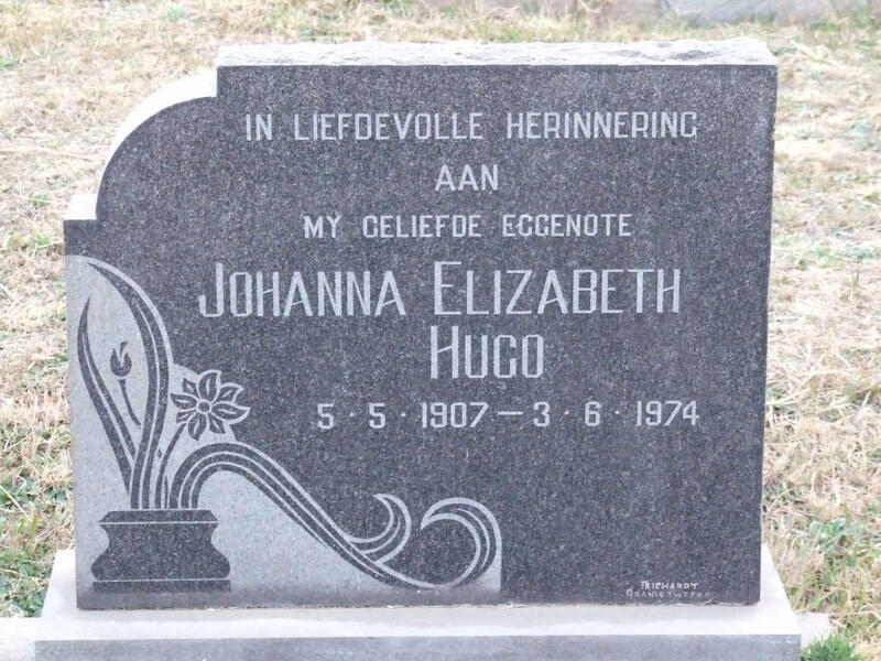 HUGO Johanna Elizabeth 1907-1974
