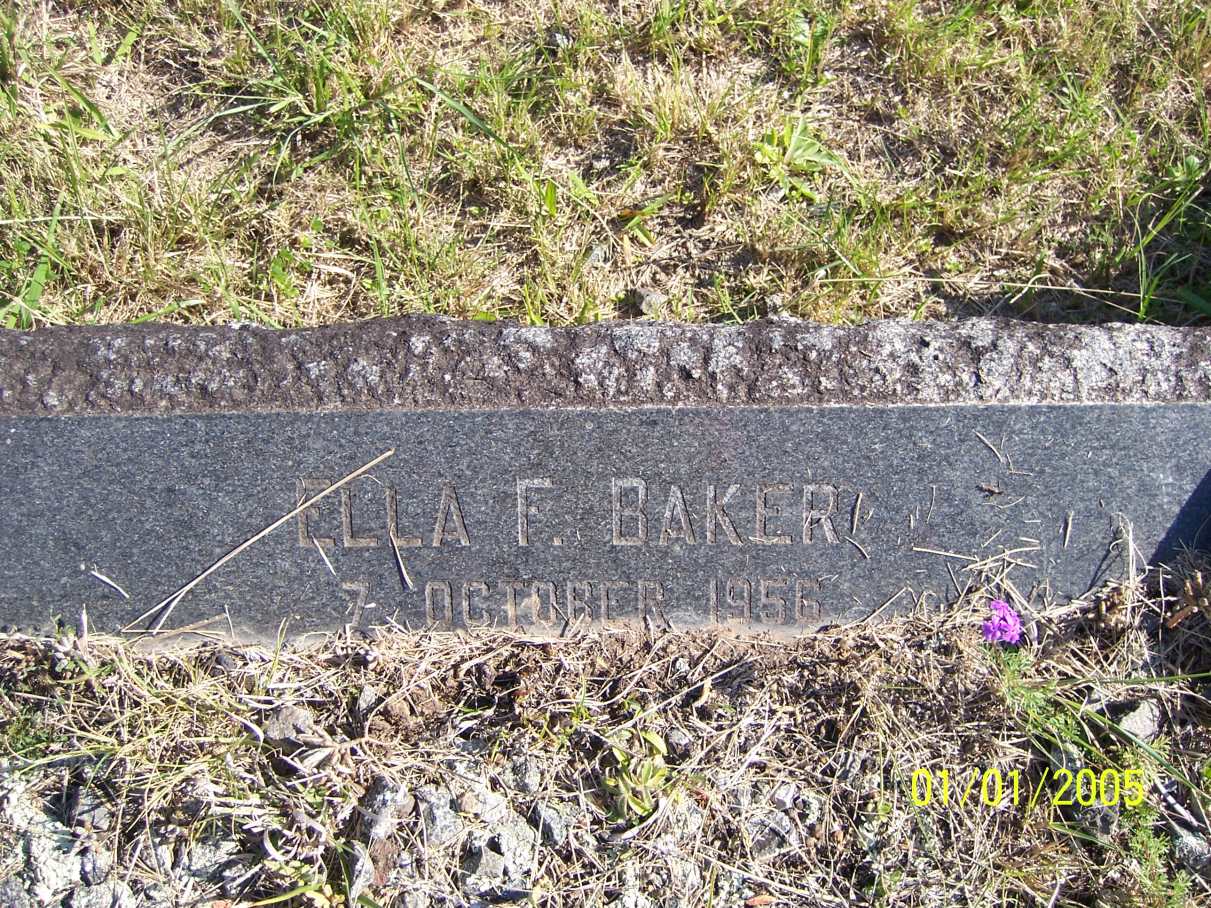 BAKER Ella F. -1956