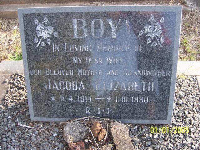 BOY Jacoba Elizabeth 1914-1980