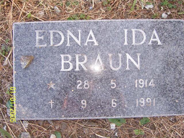 BRAUN Edna Ida 1914-1991