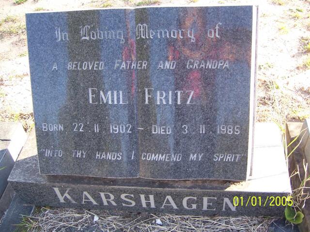 KARSHAGEN Emil Fritz 1902-1985