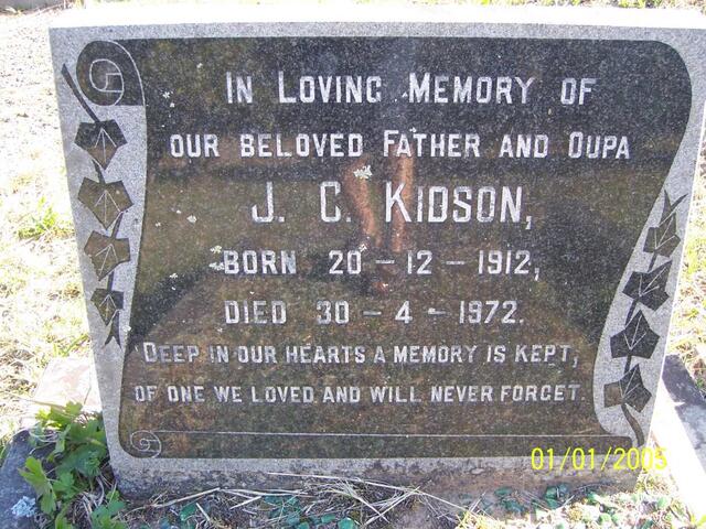 KIDSON J.C. 1912-1972