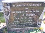 KIDSON J.S.J. 1919-1973