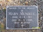 MUNDELL Mary 1917-1995