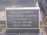 McHARDY George Gouldie Alexander 1895-1969