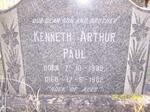 PAUL Kenneth Arthur 1939-1962
