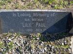 PAUL Lily 1903-1972