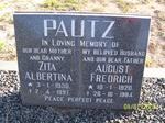 PAUTZ August Friedrich 1920-1984 & Zita Albertina 1930-1997