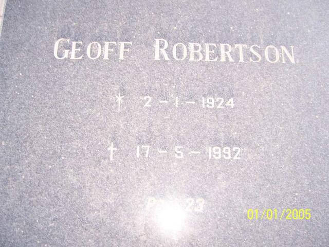 ROBERTSON Geoff 1924-1992