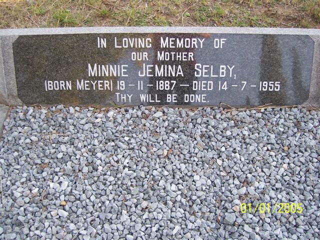 SELBY Minnie Jemima nee MEYER 1887-1955