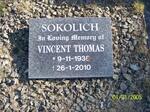 SOKOLICH Vincent  Thomas 1938-2010