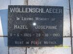 WOLLENSCHLAEGER Hazel Josephine 1925-1993