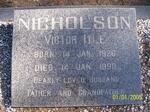 NICHOLSON Victor Itle 1926-1990