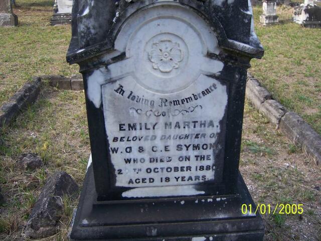 SYMONS Emily Martha -1880