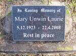 LAURIE Mary Unwin 1923-2008
