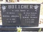 BOTTCHER Albert Herman 1896-1982 & Bertha Johanna 1909-1988