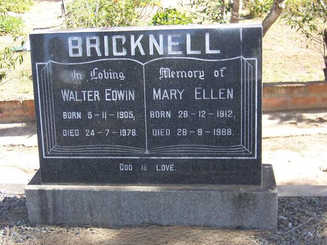 BRICKNELL Walter Edwin 1905-1978 & Mary Ellen 1912-1988