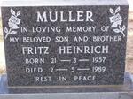MULLER Fritz Heinrich 1957-1989