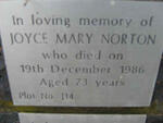 NORTON Joyce Mary -1986