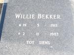 BEKKER Willie 1913-1983
