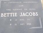 JACOBS Bettie 1911-1988