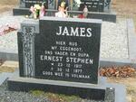 JAMES  Ernest Stephen 1917-1977