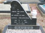NAUDE  Anna Francina 1907-1989