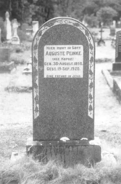 PEINKE Auguste nee KOPKE 1850-1920