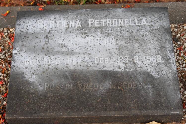 BRUIN Bertiena Petronella, de 1887-1968